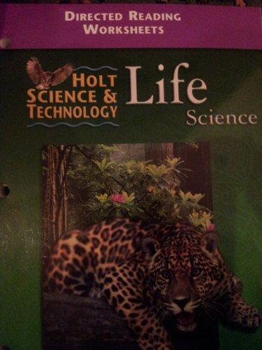 Book Directed  Reading Worksheets: Holt Science & Technology  Life Science free