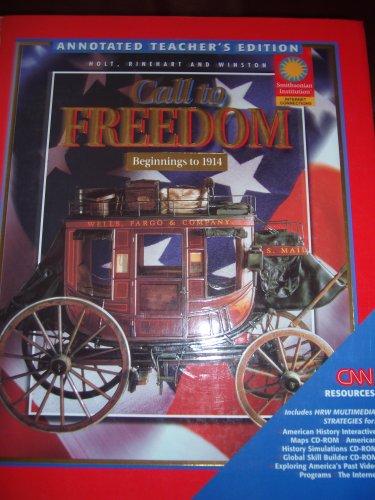 Book Call To Freedom Beginnings To 1914 Annotated Teacher's Edition free