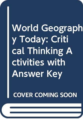 Book World Geography Today: Critical Thinking Activities With Answer Key free