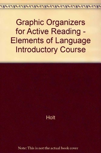 Book Graphic Organizers For Active Reading - Elements Of Language Introductory Course free