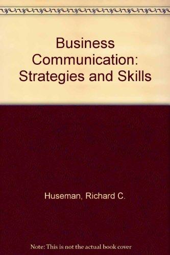 Book Business Communication: Strategies And Skills free
