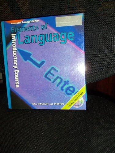 Book Elements of Language (Introductory Course) Annotated Teachers Edition free