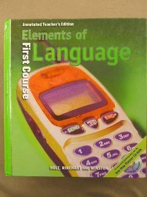 Book Elements of Language, 1st Course, Grade 7, Annotated Teacher's Edition free