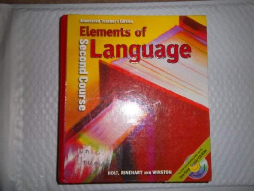 Book Elements of Language: Second Course, Annotated Teacher's Edition free