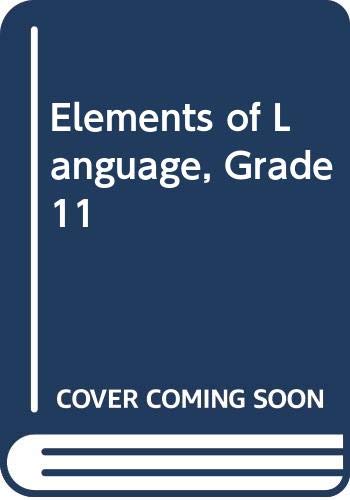 Book Elements of Language, Grade 11 free