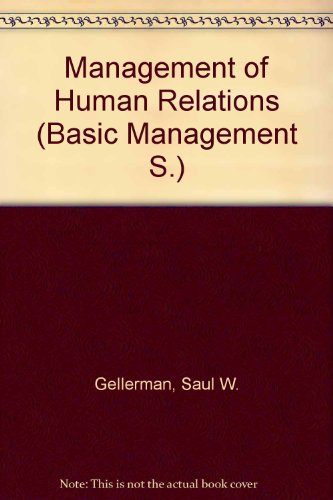 Book Management of Human Relations (Basic Management) free