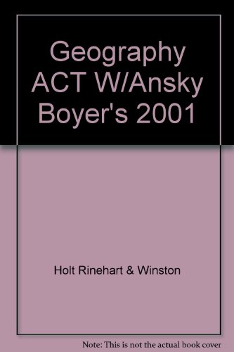 Book Geography Act W/ansky Boyer's 2001 free