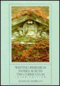 Book Writing Research Papers Across the Curriculum free