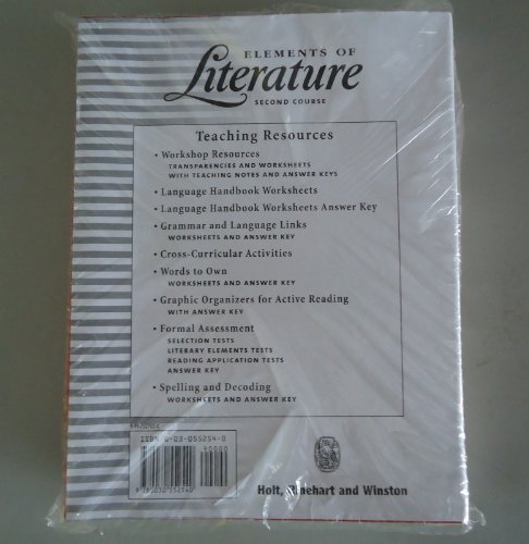 Book Teaching Resources (elements Of Literature Second Course) free