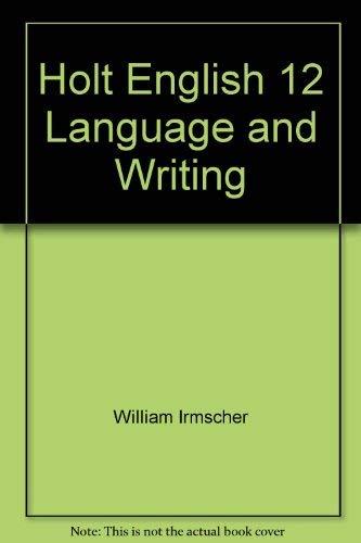 Book Holt English Language And Writing free