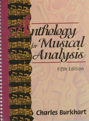 Book Anthology for Musical Analysis free