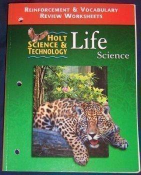 Book Reinforcement & Vocabulary Review Worksheets - Holt Science & Technology: Life Science free