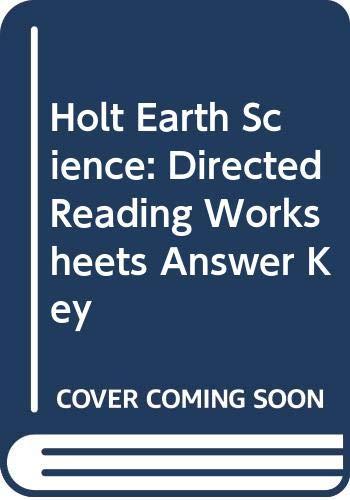 Book Holt Earth Science: Directed Reading Worksheets Answer Key free
