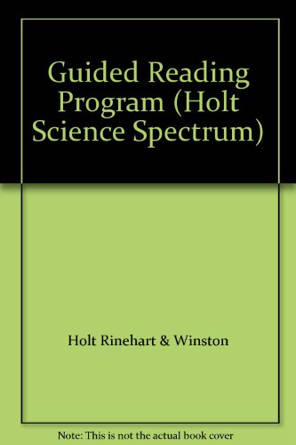 Book Guided Reading Program (Holt Science Spectrum) free