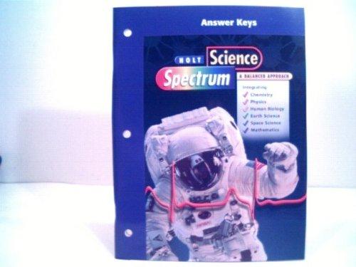 Book Holt Science Spectrum A Balanced Approach Answer Keys free