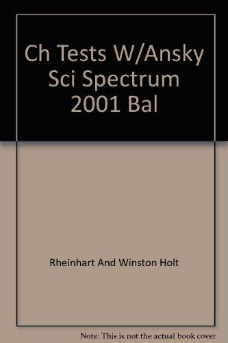 Book Ch Tests W/ansky Sci Spectrum 2001 Bal free