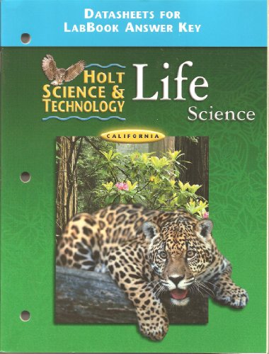 Book California Datasheets For Labbook Answer Key (holt Science & Technology Life Science) free