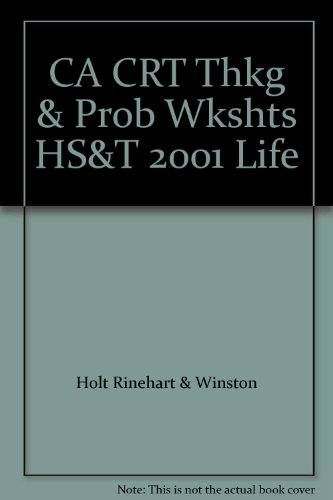 Book Ca Crt Thkg & Prob Wkshts Hs&t 2001 Life free