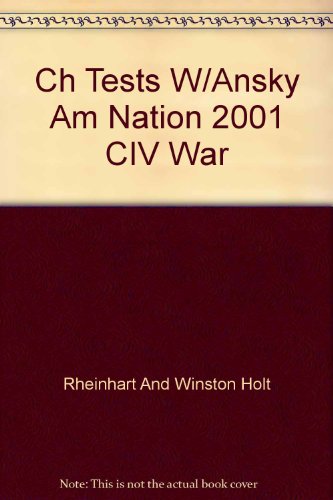 Book Ch Tests W/Ansky Am Nation 2001 CIV War free
