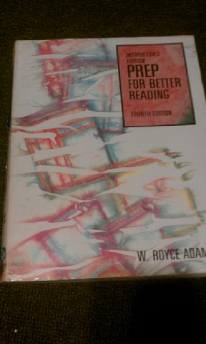 Book Instructor's edition of PREP: For better reading free