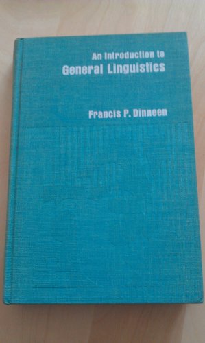 Book An Introduction to General Linguistics free