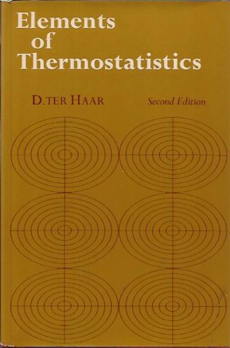 Book Elements of Thermostatistics, Second Edition free
