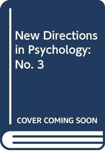 Book New Directions In Psychology: No. 3 free