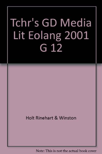 Book Tchr's Gd Media Lit Eolang 2001 G 12 free