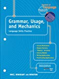 Book Grammar, Usage and Mechanics Language Skills Practice (Elements of Language, Grade 6, Introductory Course) free