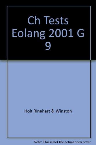 Book Chapter Tests (Elements of Language, 3rd Course, Grade 9) free