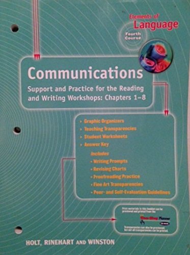 Book Elements of Language Communications (Support and Practice for the Reading and Writing Workshops Chapters 1-8) free