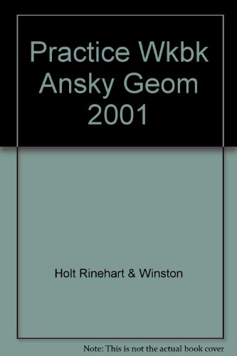 Book Holt Geometry: Practice Workbook Answer Key free