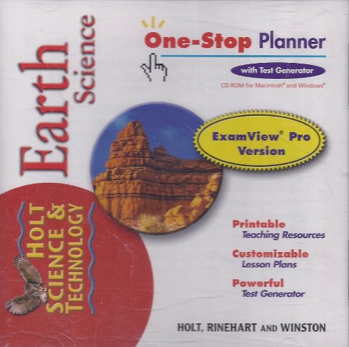 Book Earth Science One Stop Planner Cd-rom free