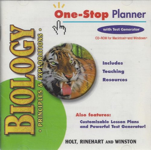 Book Biology Principles & Explorations: One-Stop Planner free
