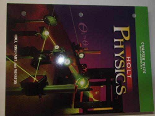 Book Physics Chapter Tests with Answer Key free