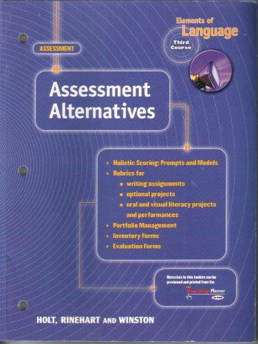 Book Elements Of Language : Assessment Alternatives - Grade 9 free