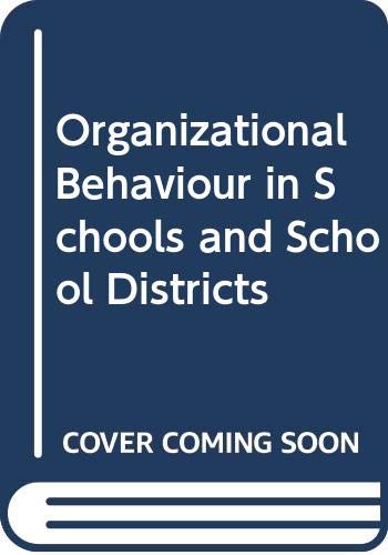 Book Organizational Behavior In Schools And School Districts free