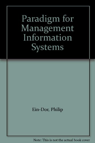 Book A paradigm for management information systems free