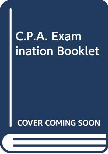 Book C.p.a. Examination Booklet free