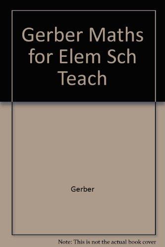 Book Mathematics for Elementary School Teachers free