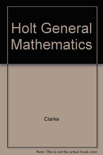 Book Holt General Mathematics free