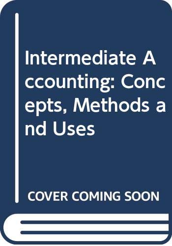 Book Intermediate accounting: Concepts, methods, and uses (The Dryden Press series in accounting) free
