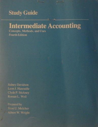 Book Intermediate Accounting: Concepts, Methods and Uses, Study Guide free