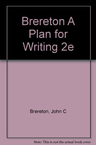 Book A Plan For Writing free