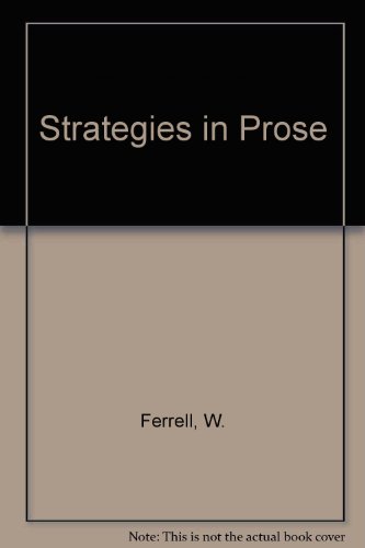Book Strategies In Prose: A Thematic Reader free