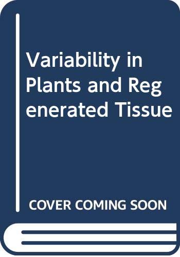 Book Variability In Plants And Regenerated Tissue free
