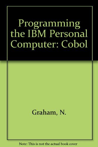 Book Programming The Ibm Personal Computer: Cobol free