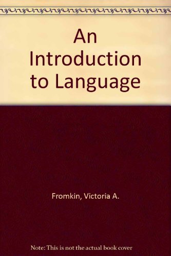 Book An introduction to language free