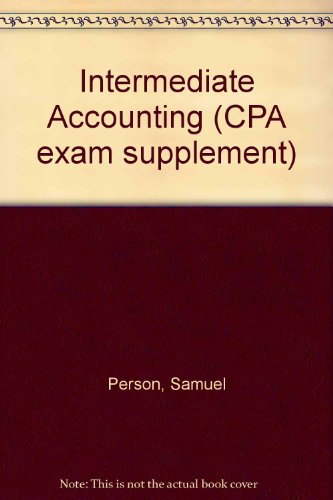 Book Cpa Exam Supplement: Intermediate Accounting free