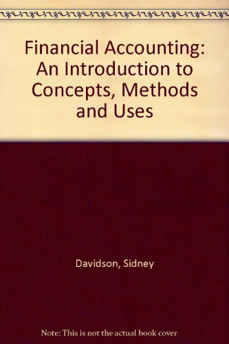 Book Financial accounting: An introduction to concepts, methods, and uses free